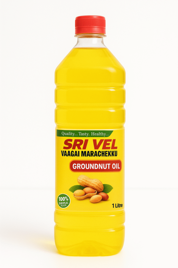 Wood-Pressed, Groundnut Oil